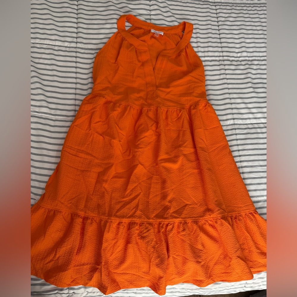 Calvin Klein Bright Orange Kids Dress